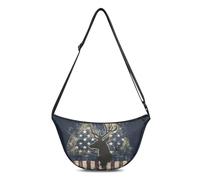 Dolyues Petit sac à dos à bandoulière pour homme - Sac de poitrine polyvalent pour les voyages, la randonnée et les aventures en plein air, Imprimé cerf et drapeau américain