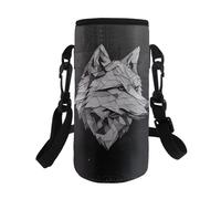 Dolyues Porte-bouteille portable tendance pour la marche - Léger, Black Wolf.