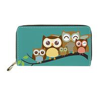 Dolyues Portefeuille femme avec fermeture éclair longue en PU-cuir avec poches à pièces Porte-monnaie mince pour femme Sacs de voyage, Classique