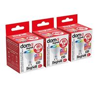 Dom-e Beghelli Ampoule LED Alexa Smart SPOT GU10 RGB-CCT WiFi, Lampe Compatible avec l'Application, Installation Facile, Réglage des Couleurs en Lumière Chaude et Froide, 3 pièces