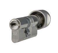 DOM ix Twido cylindre à bouton 30/70K | Cylindre de serrure | protection anti-perçage, anti-bumping et anti-crochetage | Très haute protection contre la copie | Carte de sécurité & 5 clés