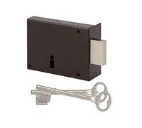 Generique Serrure en applique Dom Metalux 303901 Noir