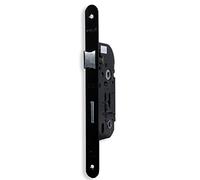 Dom-metalux - Serrure de Porte Noire à Encastrer Bouton Axe 40 mm à condamnation Reversible