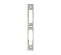 DOM-METALUX SNA20002 Metalux 1102-Gâche Plate INOX épaisseur 2 mm Hauteur 180 mm Largeur 24 mm