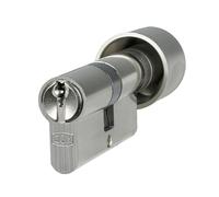 DOM rs Terra cylindre à bouton 35/40K | Cylindre de fermeture avec bouton | Cylindre avec protection contre la copie, le perçage, le crochetage et le bumping | Carte de sécurité & 5 clés