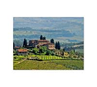 Domaine viticole dans Le Magnifique Paysage de la Toscane，Puzzle pour Adultes 1000 Pièces en Papier Puzzles Jeu Cadeau Accueil Décoratif Mots Croisés（38x26cm）-AO42
