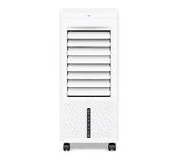 DOMAIR - Rafraîchisseur d’Air Mobile 60W, Ventilateur Refroidisseur avec Télécommande et écran, Oscillation, Modes Sommeil et Naturel, Minuterie 12h, Blanc