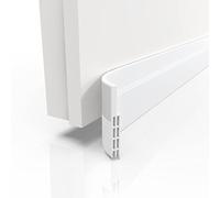 Domar- Bas de Porte Isolant 100cm Blanc - Isolation Porte Adhésif Extra Fort - Boudin de Porte Isolant Froid maximale - Bas de Porte Anti Bruit