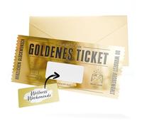 Domar - Carte cadeau à remplir soi-même avec cartes à gratter - Ticket doré avec carte à gratter - Cadeau d'anniversaire pour femme, cadeau pour petite amie, cadeau d'anniversaire pour maman