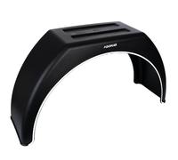 DOMAR Garde-Boue Simple 14 à 17 Pouces en Plastique pour remorque 870 x 260 mm Passage de Roue Plat comme Protection Anti-Boue Robuste et fiable pour véhicule Utilitaire