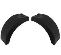 DOMAR Jeu de Deux Demi Garde-Boue pour remorque Gauche et Droit passages de Roue compacts 395 x 220 mm Protection Contre Projections Boue et Cailloux Plastique Robuste Noir