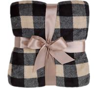 Domarex Couvre-lit en microfibre 130x170 beige noir à carreaux Retro Check Summer 24