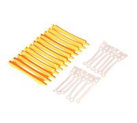 Domary 12 Pièces Salon Cold Wave Rods Rouleau de Cheveux avec élastique Curling Curler Perms Tool pour Filles Femmes Hair (1)