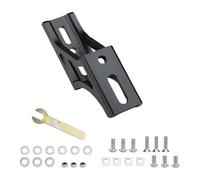 Domary Adaptateur de Nez de Cochon en Aluminium pour Vélo Pliant, Tige Selle Réglable en Hauteur avec Support Sac Extensible, Accessoire Vélo Léger et Durable pour Les (Noire)