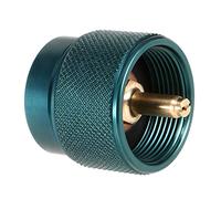 Domary Adaptateur de Tête de Bidon GPL 1L Camping en Plein Air Petit Réservoir Entrée EN417 Sortie Valve Lindal Tête Conversion Réservoir Gaz Convertible pour