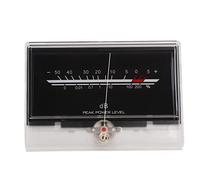 Domary Amplificateur de Puissance DB Meter LED rétro-éclairé VU Meter pour Mélangeur et Applications Audio Domestiques Construction ABS Robuste
