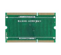 Domary Analyseur de Diagnostic So-DIMM pour Mémoire RAM DDR2 DDR3 DDR4 | Carte de Test avec Indicateurs LED, Protection contre L'insertion Inversée, PCB 2,64 X 1,57 Pouces, pour le Dépannage de la