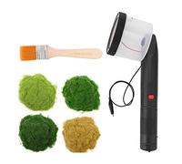 Domary Applicateur de Flocage d'herbe Statique avec Poignée Antidérapante, Performance de Flocage Puissante, Idéal pour Les Modèles Bricolage et Les Projets Scéniques, Comprend 4 Couleurs Poudre
