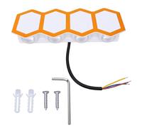 Domary Applique Murale LED Extérieure IP65 Rhombique APP Control RGB | Applique Murale en Aluminium, Changement de Couleur 9W RGBW, Résistante aux Intempéries pour L'extérieur de la Cour et de