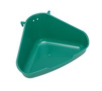 Domary Bac à Litière d'angle pour Petits Animaux, en Plastique de qualité Supérieure, Robuste, sans Odeur, pour Lapin, avec Garde-Corps Arrondis, Cochons d'Inde, Chinchilla, (Petite)