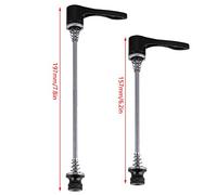 Domary Bicycle à Libération Rapide Brochettes Biche de Brochette D'essieu 157 Mm 197 Mm Vélo de Route (Noir)
