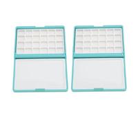 Domary Boîte à Aquarelle Portable, Mini Palette D'aquarelle Détachable avec étui en Plastique Durable pour Artistes Débutants Peinture de Voyage (Boîte Bleue, 24 grilles)