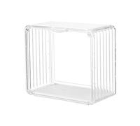Domary Boîte D'exposition pour Poupée avec Porte Magnétique pour Armoire de | Matériau PS Transparent, Anti-poussière et Imperméable, Conception de Grand carré pour un Espace Ample, Idéal pour le
