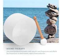 Domary BOL FRAPPÉ PAR CRISTAL THÉRAPIE MUSICALE RITUEL POUR LA MÉDITATION YOGA INSTRUMENTS DE PERCUSSION DE BOL CHANTANT [VIBRATION GUÉRISON PROFONDE] (Remarque C)