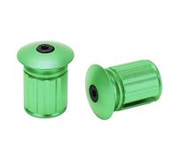 Domary Bouchon de Guidon de Vélo Embouts Guidon Verrouillage D'Expansion en Alliage D'Aluminium pour Vélo Montagne Route Pliant 18 à 20 Mm Vert Ora (Verte)