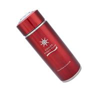 Domary Bouteille D'eau Alcaline en Acier Inoxydable, Flacon Portable Nano Energy Lonizer pour Booster de santé (Rouge)