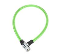 Domary Câble de Verrouillage de Vélo, Fil d'acier Robuste et Durable, Serrure à Combinaison avec 2 Clés pour Vélos, Motos, Portails, Clôtures, Revêtement en Caoutchouc, 25,59 Pouc (Verte)