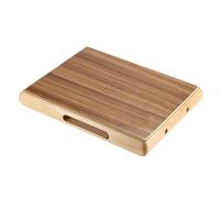 Domary Cajon en Bois de Zèbre, Instrument de Percussion à Tambour à Main, Forme Plate en Bois avec Trou Son Latéral pour Accompagnement Groupe, Pratique du Sens du Rythme (Marque neutre)