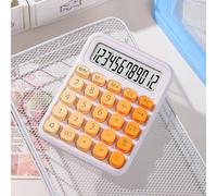 Domary Calculatrice à 12 Chiffres, Grandes Touches Rondes Dégradées,
