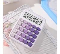 Domary Calculatrice à 12 Chiffres, Grandes Touches Rondes Dégradées,