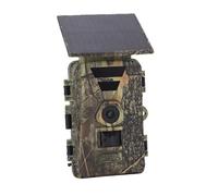 Domary Caméra de Sentier Solaire 8k 60MP WiFi Caméra de Chasse à la Faune IP66 Caméra de Jeu de Nocturne Extérieure Imperméable pour Les Fermes et la sécurité à Domicile