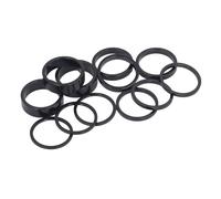 Domary CANSUCC Entretoises de Casque de Vélo en Alliage D'aluminium Entretoises Tige Vélo Ensemble Rondelles Fourche pour Vélos Route Montagne BMX 28,6 Mm Dia