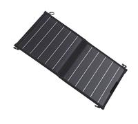 Domary Chargeur Solaire Pliable Portable 10W avec Double Sortie USB pour Camping Randonnée Résistant à L'eau Idéal pour Téléphone Portable Ordinateur