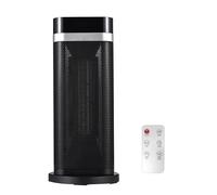 Domary Chauffage Portatif 1500 W avec Télécommande Chauffage en Céramique à 90 Oscillations Affichage LED 4 Modes Minuterie 12 Heures Protection Contre la Surchauffe Thermostat Ré (Noire)