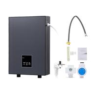 Domary Chauffe-Eau électrique sans Réservoir 5 500 W à écran Tactile LED avec IPX4 et Auto-vérification Intelligente pour Cuisine, Salle de Bain sous évier (Prise UE 220V)