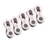 Domary Connecteur de Maillon de Chaîne Vélo Robuste pour des Réparations Durables et des Réparations Rapides 5 Paires en Acier Inoxydable pour les Vélos à 8/9/10 Vitesses (Pas vitesse standard-10)