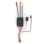 Domary Contrôleur de Vitesse Haute Performance ESC sans Balais RC 45A pour Camions à Courte Portée 1/10 Noir