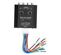 Domary Convertisseur D'impédance Audio 4 Canaux, Ligne Haute à Basse, pour Filtre de Fréquence de Haut-parleur Radio Stéréo de Voiture, avec Dissipation Thermique Rapide,