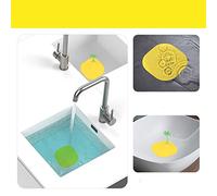 Domary Couvercle de Siphon de Sol en Silicone avec Joint Anti-Odeur pour | Bouchon pour Canalisation carré de 5,5 Pouces, Poignée Facile à Soulever, S'adapte aux Canalisations de Cuisine et de