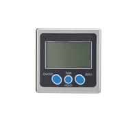 Domary Détecteur d'angle Numérique avec Base Magnétique Inclinomètre Rapporteur à écran LCD 4x90 Degrés pour Une Mesure Précise de l'angle et Une Détection de la Pente (Aimant Simple Face)