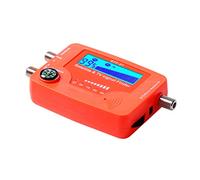 Domary Détecteur de Signal TV Satellite Portable avec écran LCD Numérique 2 en 1, Mesureur de Puissance du Signal D'Antenne Satellite et TV avec Boussole et Alarme Sonore pour