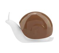 Domary Distributeur de Savon Liquide en Forme D'escargot, Flacon Pompe à Pression avec Couvercle en Forme de Coquille D'escargot, Idéal pour la Cuisine, la Salle Bain, Les Voya (Chocolat)