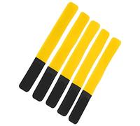 Domary DUUTI 5PCS Sangles de Pompe à Vélo Fixation de Bande Support Conception Crochet et Boucle Réutilisable Réglable pour Arrangement Stockage Vélo Matériau en NY (Jaune)