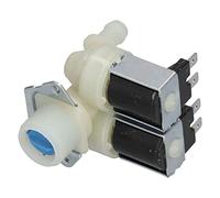 Domary Électrovanne D'arrivée d'eau Universelle à Double Tête pour Lave-Linge, en Alliage D'aluminium et Polypropylène Durable, 8 X 7 X 6,5 Cm, Compatible avec Les Lave