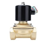 Domary Électrovanne électrique 2W-400-40 en Cuivre, Vanne à Membrane