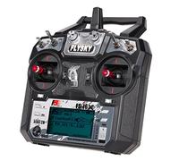 Domary Émetteur RC FS AFHDS 2A avec Radiocommande Avancée FS IA6B 2,4 GHz pour Drone, Avion, Hélicoptère et Quadricoptère RC (Photographie Aérienne FPV).